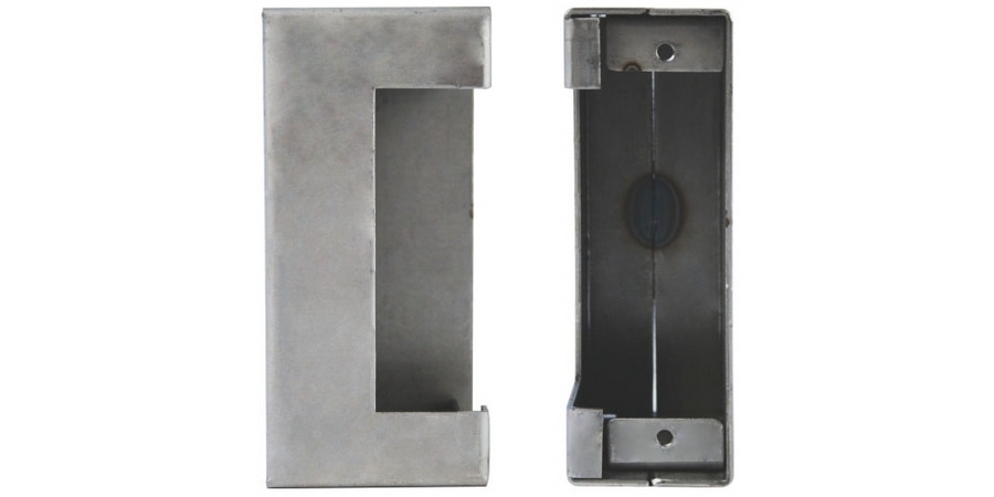 Weldable Box, 5-1/2 in. H, 2-3/8 in. W, 1-3/4 in. L, 14 ga. Steel Base