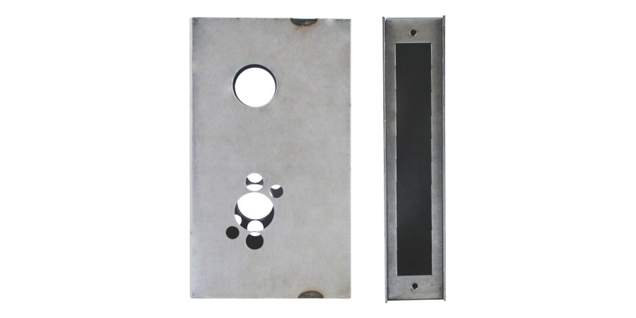 Mortise Weldable Box, 8-1/8 in. H, 4-5/8 in. W, 1-3/4 in. L, 14 ga ...