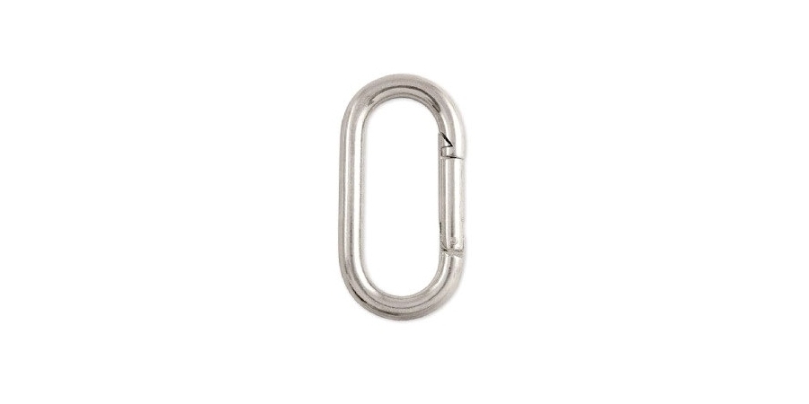 Key Interlocking Snap, Oval, 500 Lb, 4