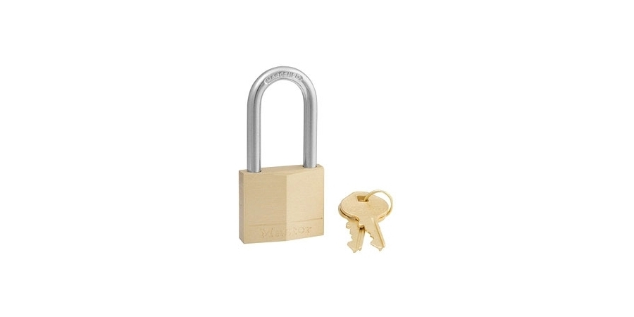 1-9/16 in. (40mm) Wide Solid Brass Body Padlock with 1-1/2in (38mm) Shackle