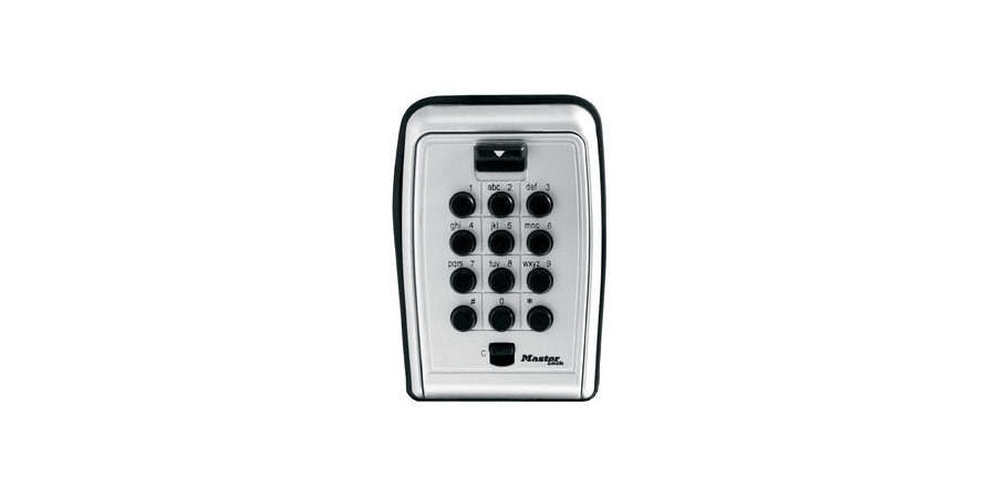 Lock Box, Set Your Own Combination Push Button Wall Mount; 3-1/8 x 4-5/ ...