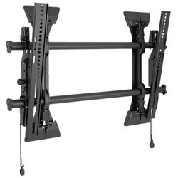 TV Mount, Medium Fusion Micro-Adjustable, Wall Mount, Universal, Landscape, +2/-12 Degree Tilt, 125 Lb Load, 25.75&quot; Width x 2&quot; Depth x 17&quot; Height, Black