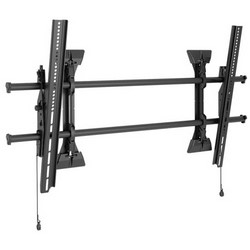 TV Mount, XL, Fusion Micro-Adjustable, Wall Mount, Universal, Landscape, +5/-12 Degree Tilt, 250 Lb Load, 42.75&quot; Width x 2.5&quot; Depth x 24.5&quot; Height, Black