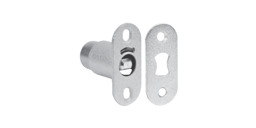 Bypass Sliding Door Lock, Polished Dull Chrome, Disc Tumbler Key, Key ...