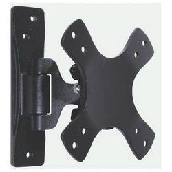 LED Wall Mount, 3-Axis Adjustable Monitor, VESA 75 MM/100 MM, 33 Lb Load, 180 Degree Rotation, 40 Degree Tilt, 20 Degree Pivot, Black, For Flat Panel Monitor and Television