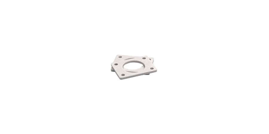 Cabinet Lock Spacer, Plastic, White, 2 in. L, 1-1/2 in. W