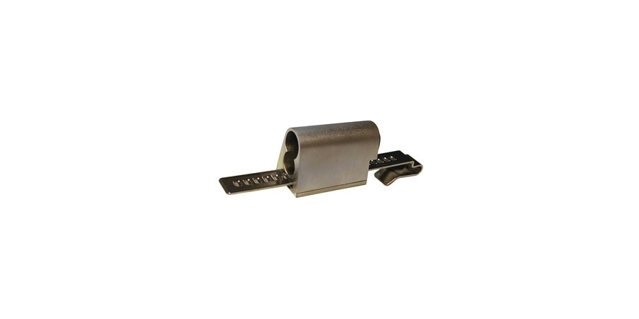 FSIC Showcase Ratchet Lock, US26D Satin Chrome, Die-Cast Zinc/Steel