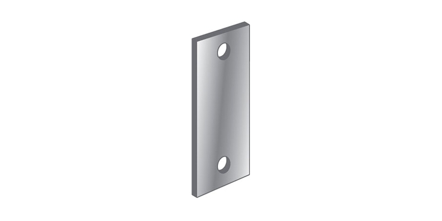 Filler Plate, Prime-Coated, Steel, 2-1/4 in. L, 1-1/8 in. W