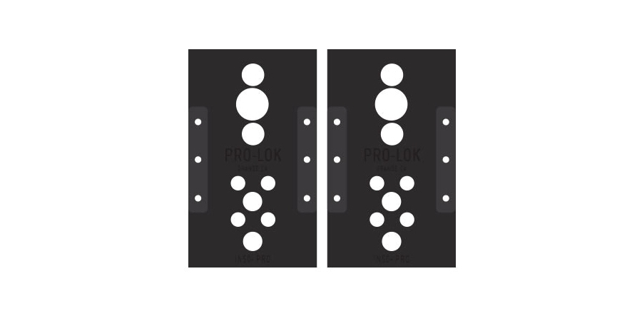 Modular Template, Black Anodized, Solid Aluminum, For Use With Schlage ...
