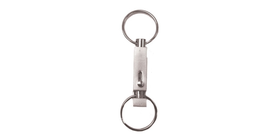 Deluxe Pull-A-Part Keychain, Brushed Silver