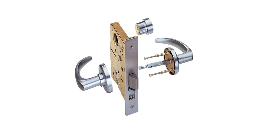 Mortise Lock Spindle Assembly, US26D Satin Chrome, ANSI Strike