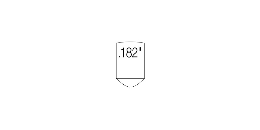 Bottom Pin, Brass, For Use With Cylinder Lock Tumblers, 0.182 in. L, No ...