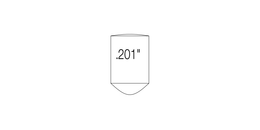 Bottom Pin, Brass, For Use With Cylinder Lock Tumblers, 0.201 in. L, No ...