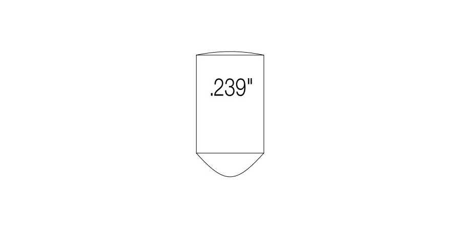 Bottom Pin, Brass, For Use With Cylinder Lock Tumblers, 0.239 in. L, No ...