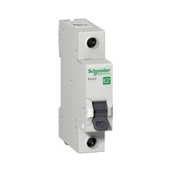 Miniature Circuit Breaker, C Curve, Thermal Magnetic, DIN-Rail/Clip-On Mount, Tunnel Terminal, 230 Volt AC, 50/60 Hertz, 1-Pole, 50 Ampere, 6 Kiloampere Breaking Capacity