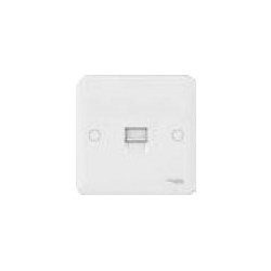 Telephone/Data Outlet, 1-Gang, 1 x BT Secondary, White