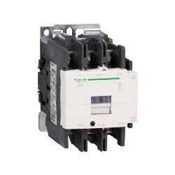 Motor Contactor, Screw Clamp Terminal, 1NO-1NC, 110V AC Coil, 50/60 Hertz, 3-Pole, 80 Amp, 45 Kilowatt, 85 MM Width x 130 MM Depth x 127 MM Height, With Protective Cover