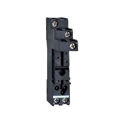 Relay Socket, Separate Contact, Flat Pin, Clip-On Mount, Screw Terminal, 250V AC, 12 Amp, 15.5 MM Width, For RSB1A120 Relay