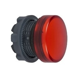 Schneider Electric Harmony XB5, Pilot light head, metal, red, Dia.22, plain lens for integral LED