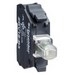 Schneider Electric Harmony XB4, Light block for head Dia.22, white, integral LED, 230...240 V AC