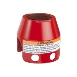 Schneider Electric Harmony XB4, Padlockable guard for mushroom head Dia.40, metal, red
