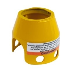 Schneider Electric Harmony XB4, Padlockable guard for mushroom head Dia.40, metal, yellow
