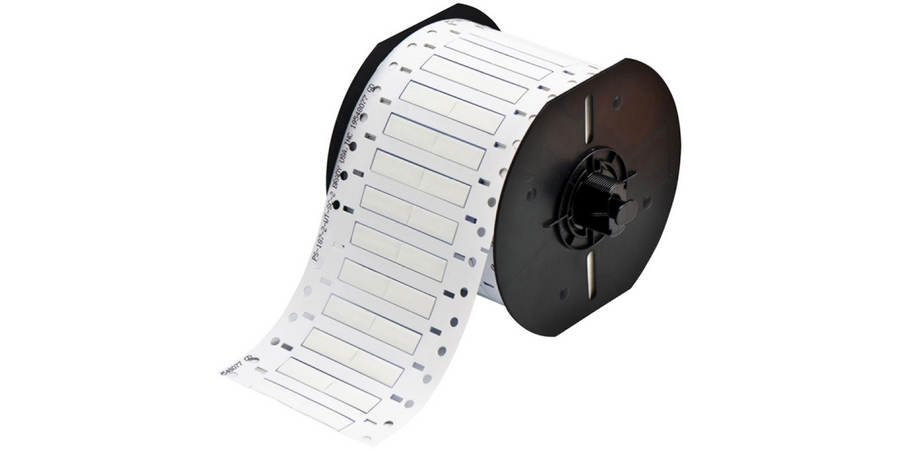 Wire And Cable Label, Cable and Wire Marking, White, White, WxH: 1 x 0. ...