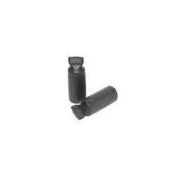 Heat Shrinkable End Cap, 2" ID Min.(Exp.), 0.63" ID Max.(Rec.), 250-1111 Flex, Cross-linked Polyolefin, Heavy Wall, Flame Retardant, Black, 600V