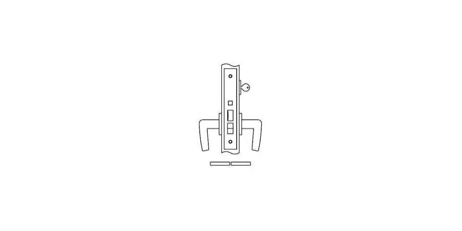 Door Lock, 1-3/4