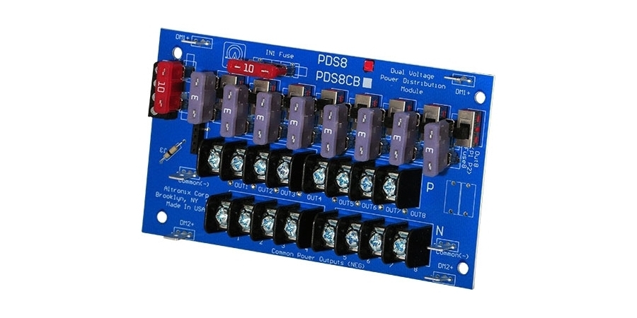 Dual Input Power Distribution Module, 16 to 28 VAC, 5 to 24 VDC Input ...