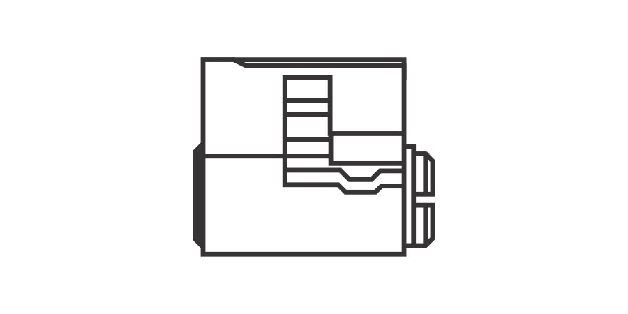 Interchangeable Core Housing, US26D Satin Chrome, 1-1/8 in. L, 1.157 in. W