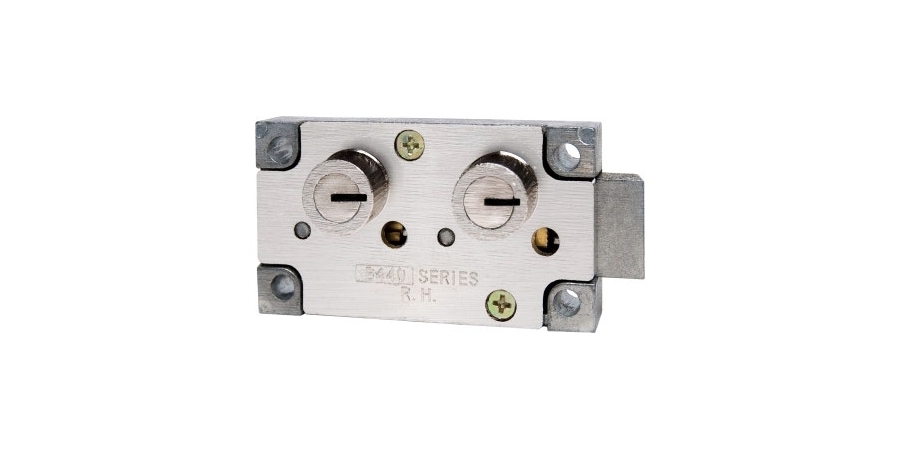 Safe Deposit Lock, Double Little Nose Key Lock, Brass