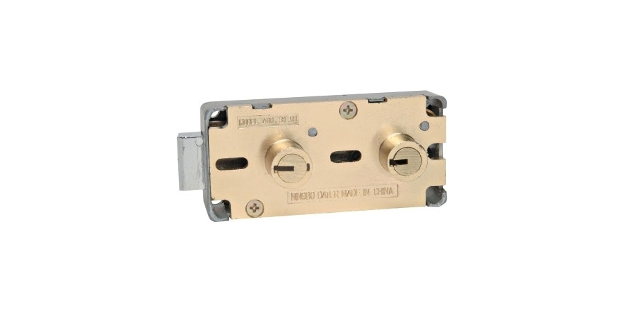 Safe Deposit Lock, Double Fixed Renter/#P101 Guard Stack, 1/2