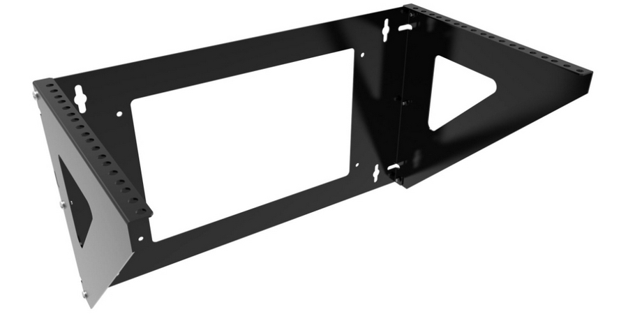 Vertical Mounting Rack,RAL 9005 Jet Black,Steel,WxLxH: 19.19 x 11.19 x ...