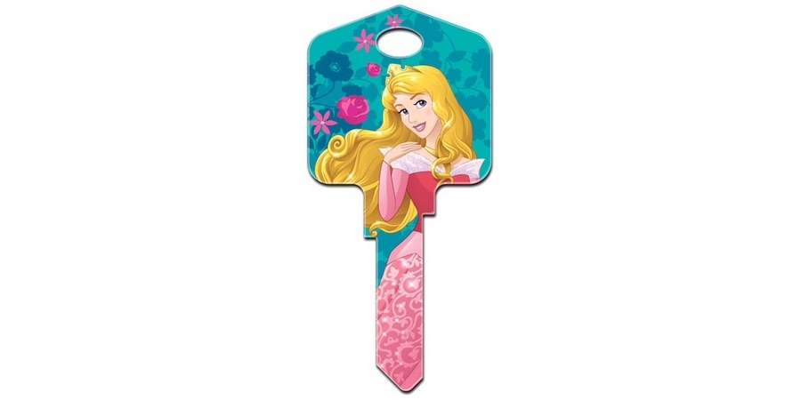Decorative Key Blank, Kwikset, Large Headed, Painted, Disney Princess ...