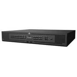 Network Video Recorder, Rack Mount, 1.5U Chassis, 16-Channel, H.265, PAL/NTSC, eSATA, 160 Mbps Bandwidth, 100 to 240 Volt AC at 50/60 Hertz, 6.3 Ampere, 45 Watt, 12 TB