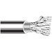 Multi-Conductor - Low Capacitance Computer Cable for EIA RS-232/422 & Digital 3 FS PR 24 AWG FHDPE SH PVC Chrome