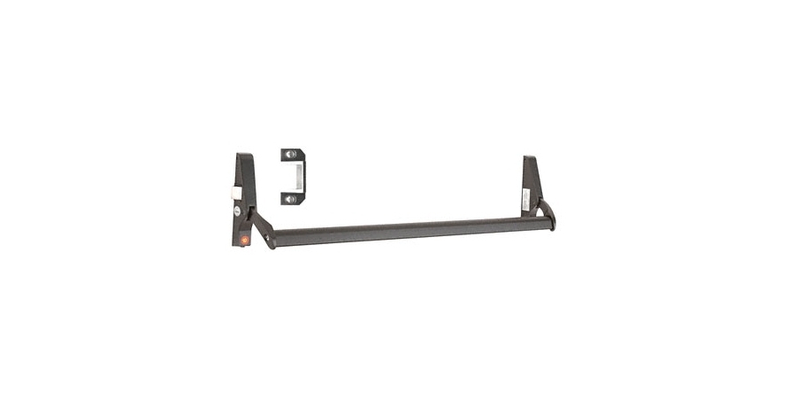 Rim Crossbar Panic Exit Device, 48 in. L Rail, Narrow Stile Application ...