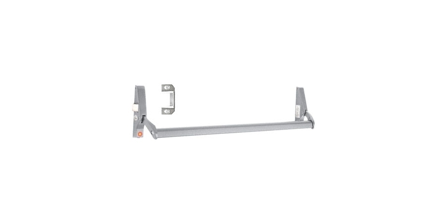 Rim Crossbar Panic Exit Device, 48 in. L Rail, Narrow Stile Application ...