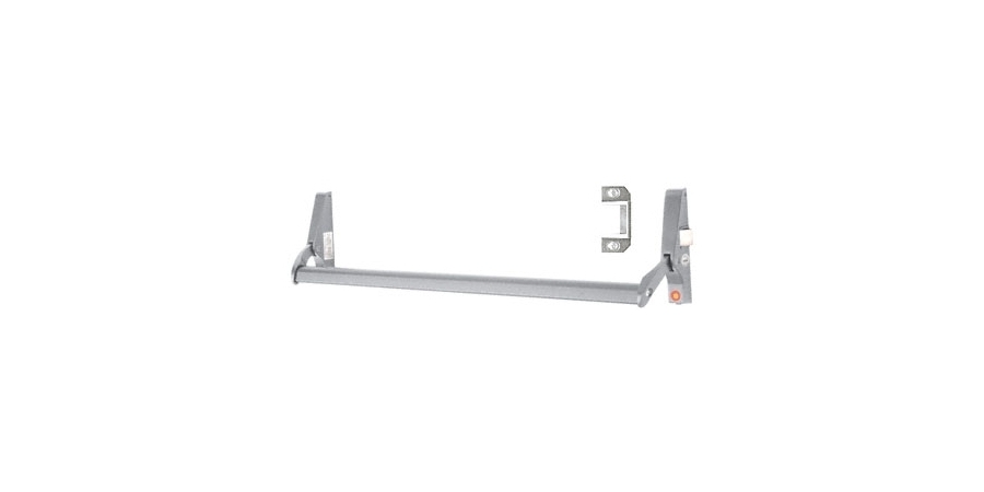 Rim Crossbar Panic Exit Device, 48 in. L Rail, Narrow Stile Application ...