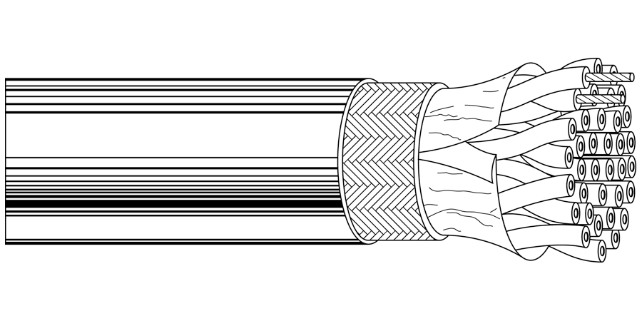 Multi-Conductor Cable, Semi-Rigid Polyvinyl Chloride, Tinned Copper ...