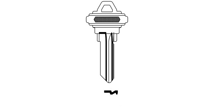 Door Key Blank, SC1, Nickel Silver, For Schlage