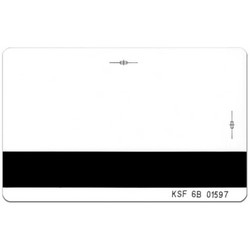 ShadowProx card, KSF, w/ blank magnetic stripe, thin credit card size, glossy front/ back for dye-sub printing, Minimum Qty 100, Increment Qty 100. (FPISO-SSSCNB, Kantech format 4086X)