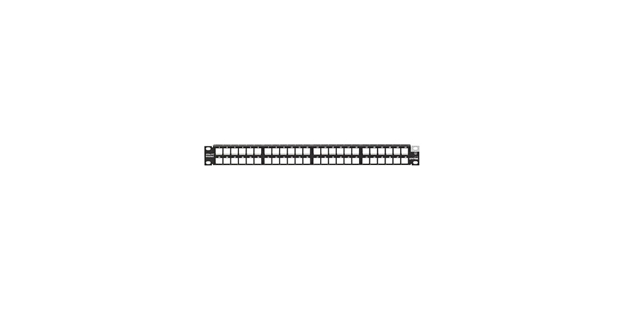 Patch Panel, Flat, Shielded, 48-Port, 1RU, 19