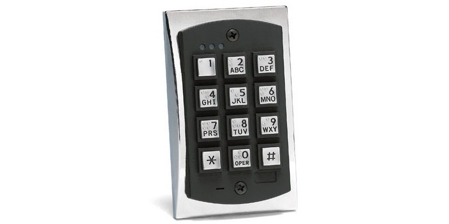Access Control Keypad, 12 to 24 VAC/DC Input, 10 to 30 VDC Output ...