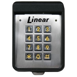 Door Entry System Keypad, Digital, Keyless, Standalone, Surface Mount, 12 to 24 Volt AC/DC, 150 Milliampere, 4" Width x 3" Depth x 5.5" Height, Rugged Cast Aluminum