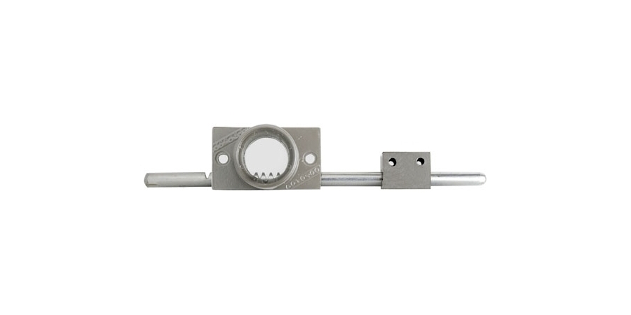Door Locking Rod, US28 Satin Anodized Aluminum, 2-7/8 in. L, 1-5/8 in. W