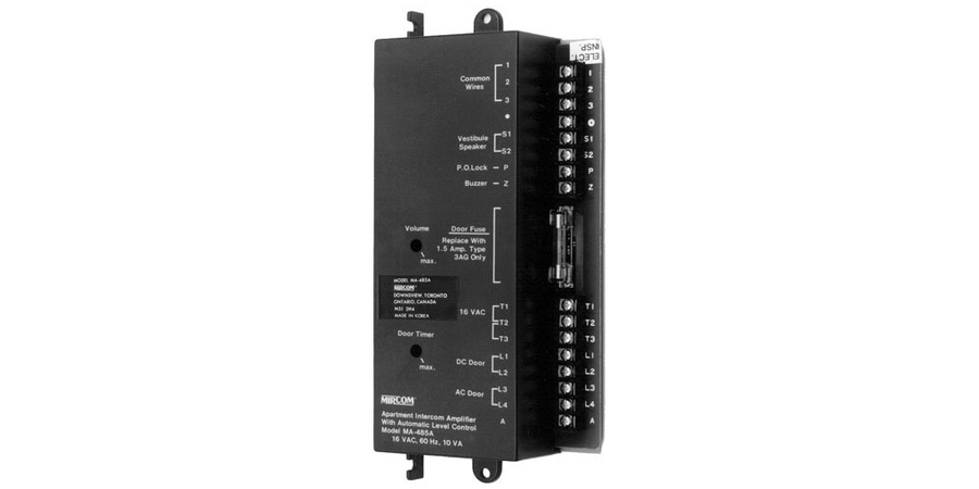 Intercom Amplifier, Automatic Level Control, 18 to 28VDC, 0.3A, 3W