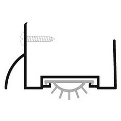 Door Shoe, Bottom, 36&quot; Length x 1-3/4&quot; Width x 1-3/8&quot; Height, Aluminum, Mill, With Gray Eco-V Insert
