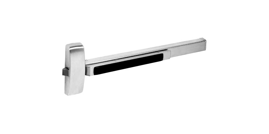 Rim Exit Device, 33 to 36 in. L Rail, Wide Stile and Solid Door Stile ...